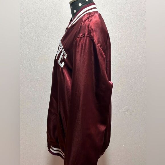 Primitive The Rival Satin Jacket in Burgundy Men Size M - Picture 6 of 8